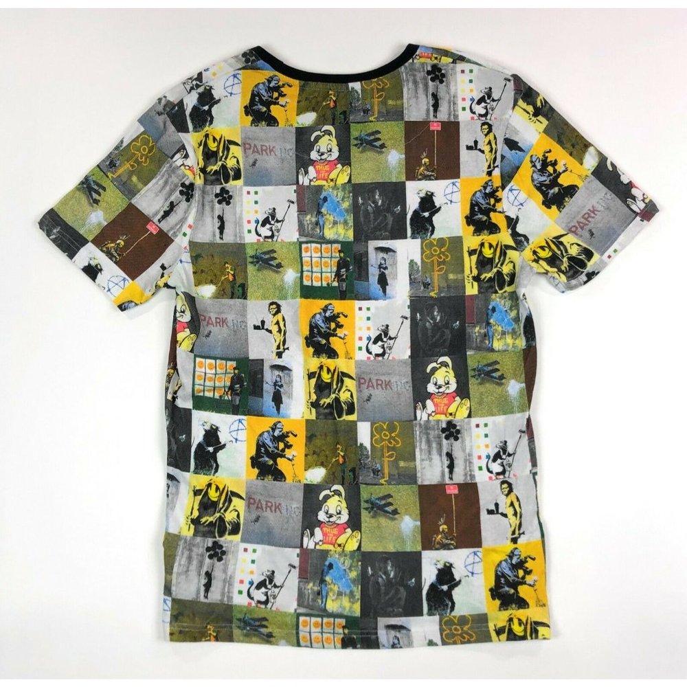 Eleven Paris Brandalised Collage Life Is A Joke Medium Crew Neck Tee T-Shirt - Picture 8 of 9